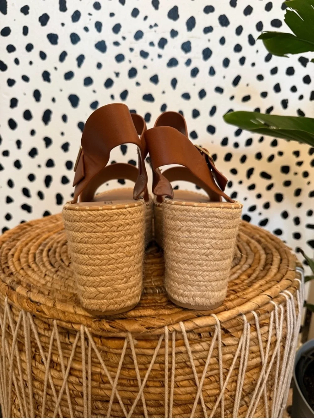 Soda Chunky Platform Espadrille Wedges